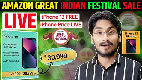 Amazon Great India Festival Sale Live IPhone 13 Sale Price