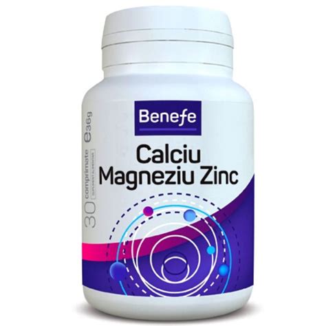 Calciu Magneziu Zinc Benefe 30 Comprimate Alevia Dr Max Farmacie