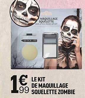 Promo Le Kit De Maquillage Squelette Zombie Chez Centrakor ICatalogue Fr