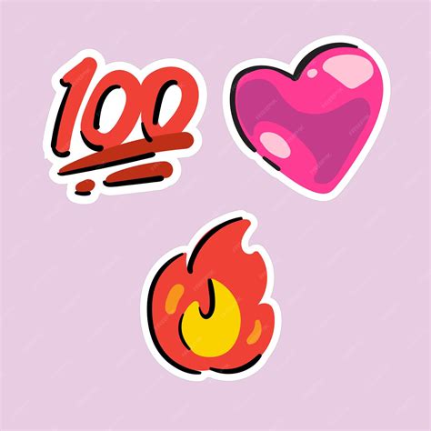 Premium Vector Emoji Sticker Pack