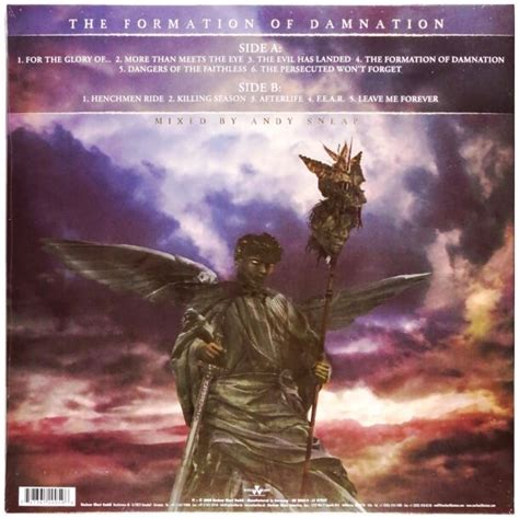 Виниловая пластинка Testament 2008 The Formation Of Damnation Lp 33