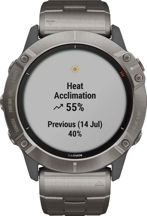 Best Buy Garmin Fēnix 6x Pro Solar Smartwatch 51mm Fiber Reinforced Polymer Titanium With