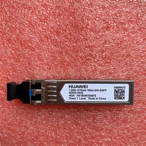 Optical Transceiver 1 25G 1310nm 10km SM ESFP Original Huawei Optical