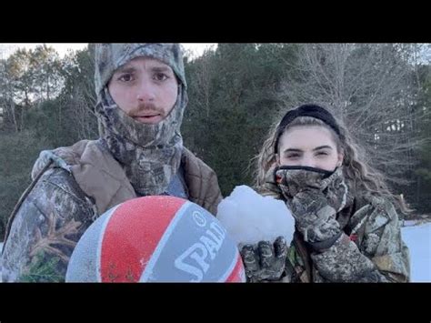 Basketball in the snow 2024 | David & Chelsie - YouTube