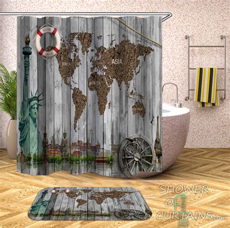 World map shower curtain Collection | Shower of Curtains – Tagged "World map"