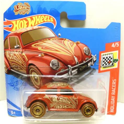 Hot Wheels Vw Love Bug Volkswagen Kaefer Beetle Red Rot Coo Holiday Racers H Eur