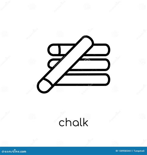 Chalk Icon From Collection Stock Vector Illustration Of Board