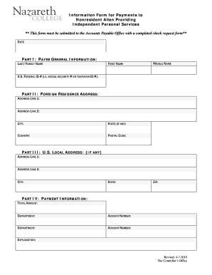 Fillable Online Naz Payment Request Form Naz Fax Email Print PdfFiller