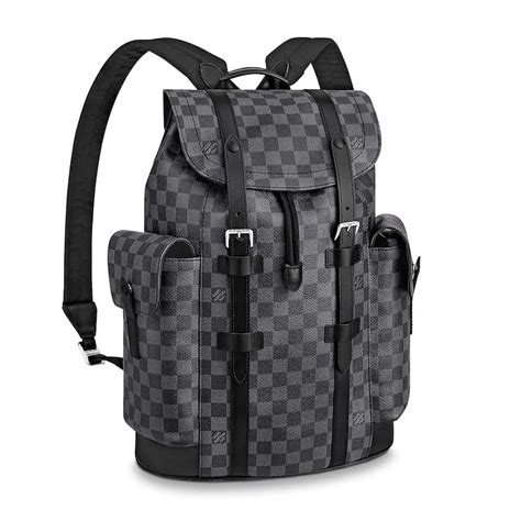 Louis Vuitton LV Unisex Christopher PM Backpack In Damier Graphite