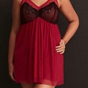 Torrid Intimates Sleepwear Torrid Sheer Hot Pink Babydoll Chemise