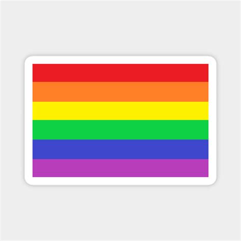 Rainbow Homosexual Gay Pride Flag Gay Magnet TeePublic