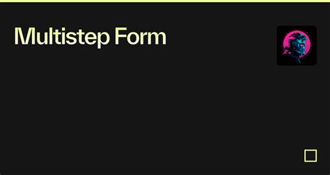Multistep Form Codesandbox
