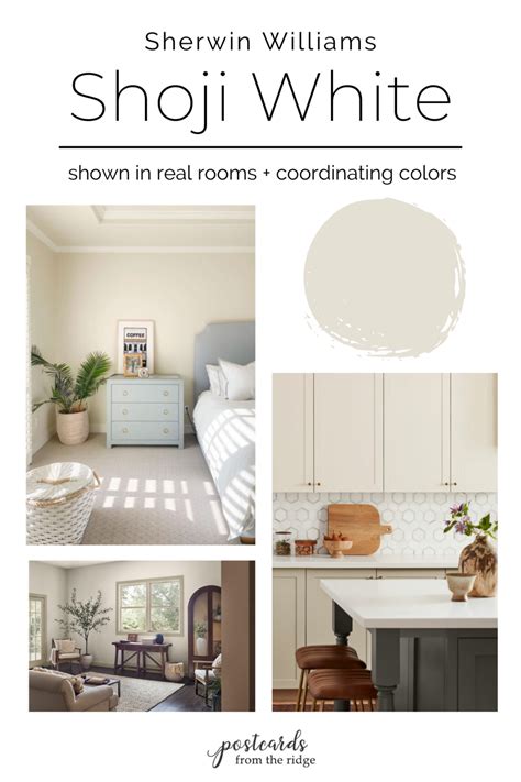 Sherylin Williams S Shoji White Show In Real Rooms And Coordinating Colors