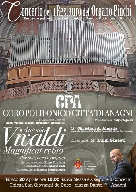 Coro Polifonico Citt Di Anagni Esclusivo Concerto Di Musica Sacra