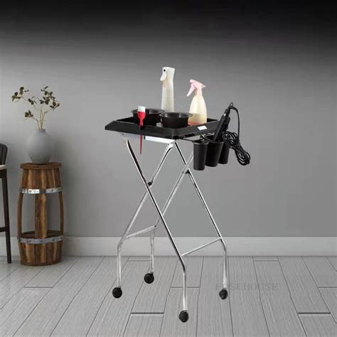 Chariot Professionnel Pliable Pour Salon De Coiffure Outil Sp Cial Pour