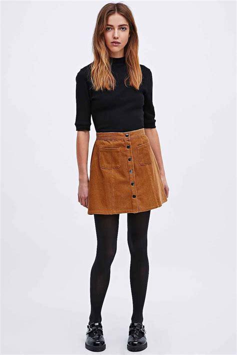 Cooperative By Urban Outfitters A Line Cord Skirt S Outfits