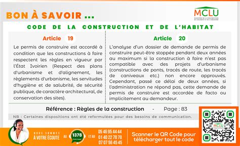 Code De La Construction Et De L Habitat Dun Dossier De Demande De