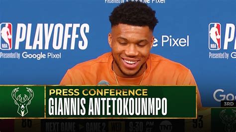 Giannis Antetokounmpo Post Game Press Conference Game 1 YouTube