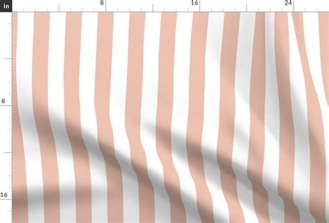 Large Peach Blush Awning Stripe Pattern Spoonflower Peach Blush