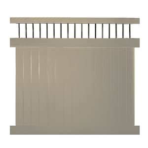 Weatherables Savannah Ft H X Ft W Gray Vinyl Privacy Fence Panel