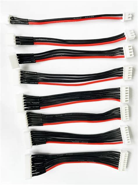 5pcs Lot JST XH 1S 2S 3S 4S 5S 6S 10 20cm 22AWG Lipo Balance Wire Png