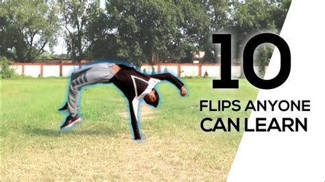 10 Flips Anyone Can Learn Basic Flips Anil Hembram Freerunner Youtube