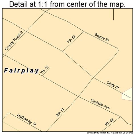 Fairplay Colorado Street Map 0825610