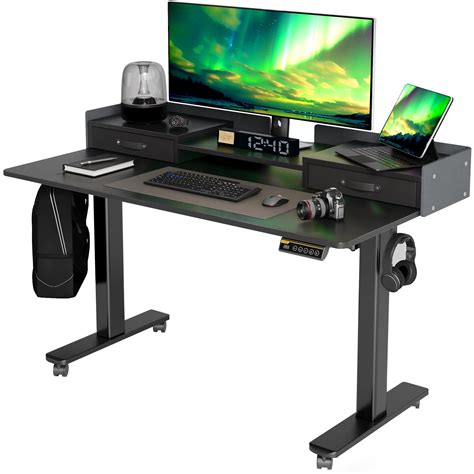 Buy Claiks Standing Desk With Drawers Stand Up Electric Standing Desk