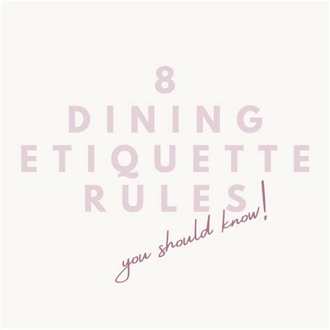 Modern Finishing School 8 Dining Etiquette Rules You Should Know 👍