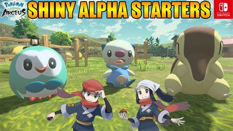 LIVE Shiny Alpha Starters Pokémon Giveaways Pokémon Legends Arceus