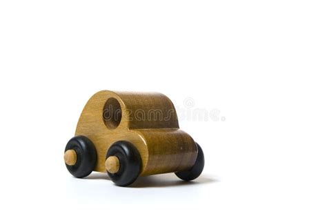 Carro De Madeira Do Brinquedo Imagem De Stock Imagem De Preto