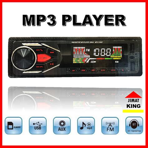 Radio Kereta Car MP3 Player Bluetooth Radio Stereo Head Unit Player