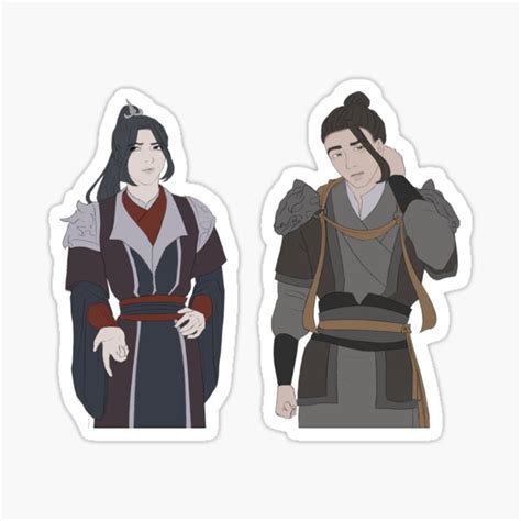 "Mu Qing and Feng Xin" Sticker for Sale by Heyiuart | Redbubble