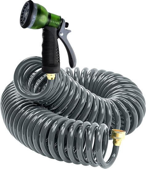 Amazon YESTAR Coil Hose 50FT EVA Recoil Garden Hose With 3 4