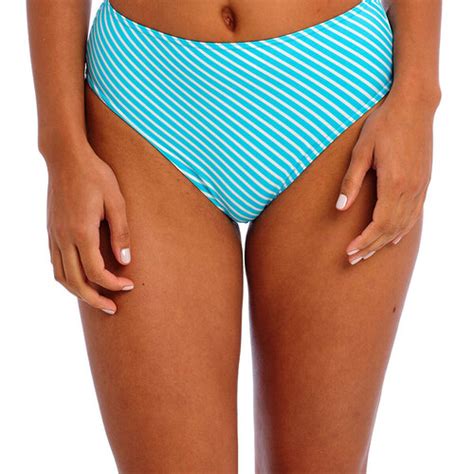 Culotte De Bain Taille Haute Turquoise Freya Maillots Lemon Curve