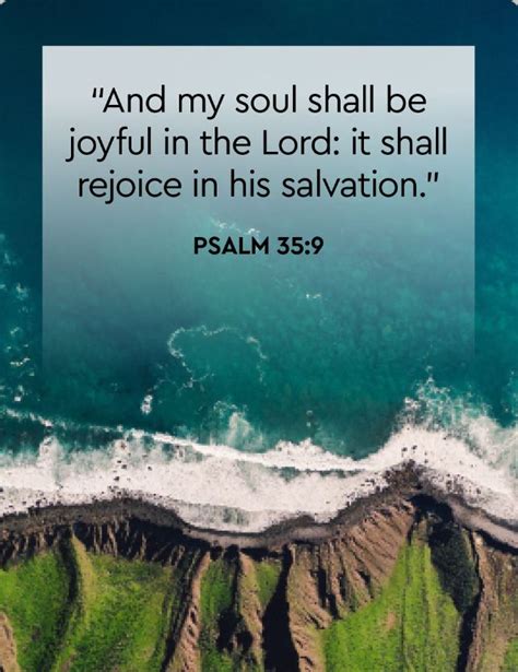 Psalm 35:9 | Psalm 35, Psalms, Famous quotes