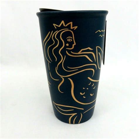 Starbucks 2017 Siren Mermaid Anniversary Ceramic Travel Tumbler Blue