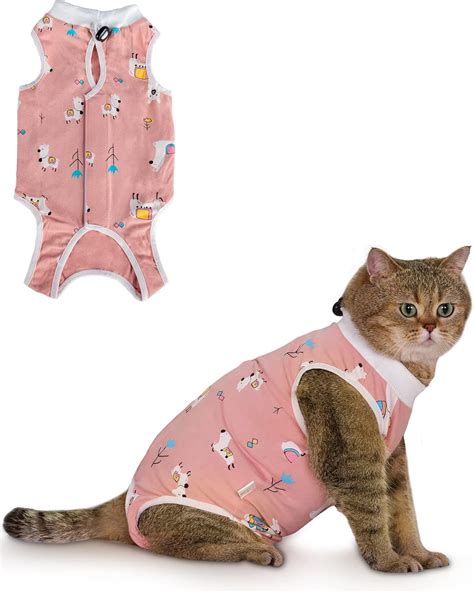 Amazon ANWA Cat Recovery Suit Breathable Cat Surgery Recovery