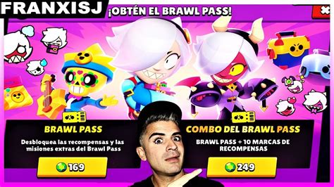 Compro El Pase Grande Brawl Pass Combo 249 Gemas En Brawl Stars Youtube