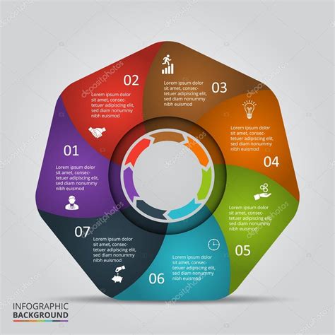 Elementos de círculo vectorial para infografía 2022