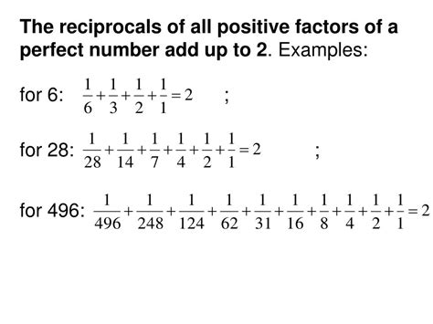 Ppt Perfect Numbers Números Perfectos Powerpoint Presentation Free