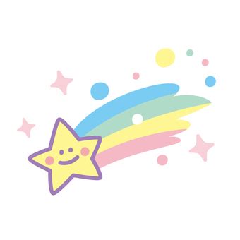 Free Vectors | Cute shooting star (face) - Clip Art Library