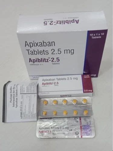 Cardiovascular Medicine Apixaban Tablet Wholesale Supplier From Mumbai