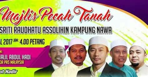 Sriti Raudhatu As Solihin Majlis Pecah Tanah