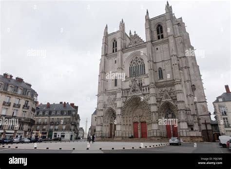 Cathedral Nantes France Stock Photo Alamy