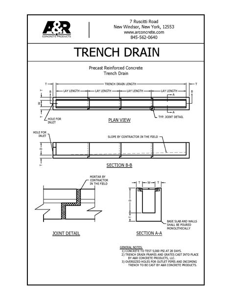 Precast Trench Drain Details Best Drain Photos Primagem Org