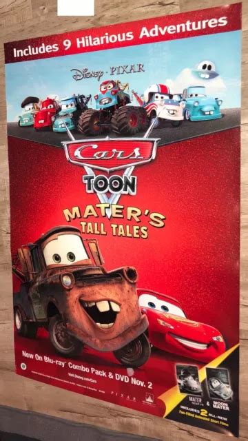 Disney Pixar Cars Mater S Tall Tales Dvd Release X Promo Poster