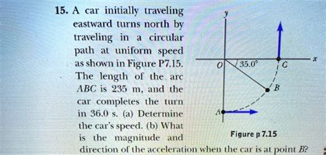 Solved A Car Initially Traveling Eastward Turns North By Traveling In