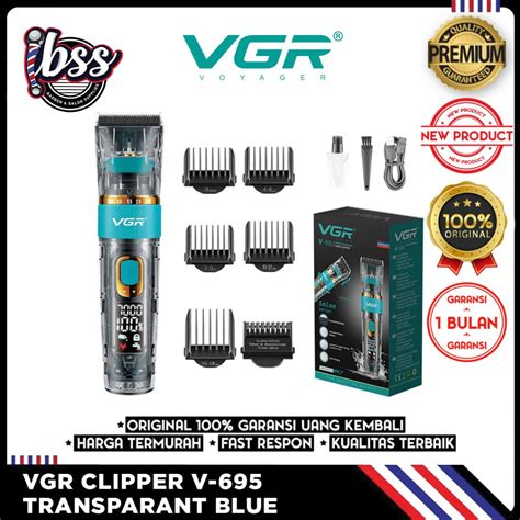 Jual VGR CLIPPER V-695 TRANSPARANT BLUE TUAS BERPUTAR V 695 | Shopee ...