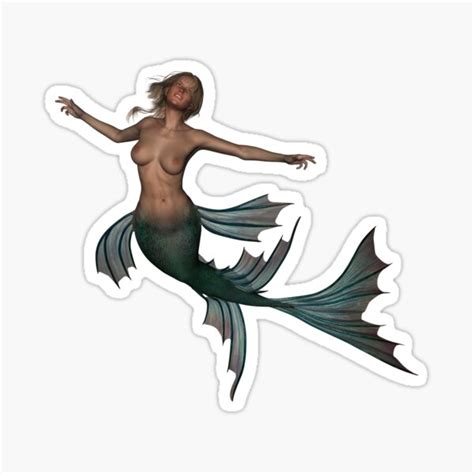 Sexy Nude Mermaid With Huge Tits Sticker For Sale By SexyDigitalArt Redbubble